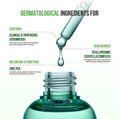 JUMISO D-Panthenol Barrier Serum – 70ml, 10 Hyaluronic Acids, Cooling for Oily Acne-Prone & Sensitive Skin | Fragrance-Free