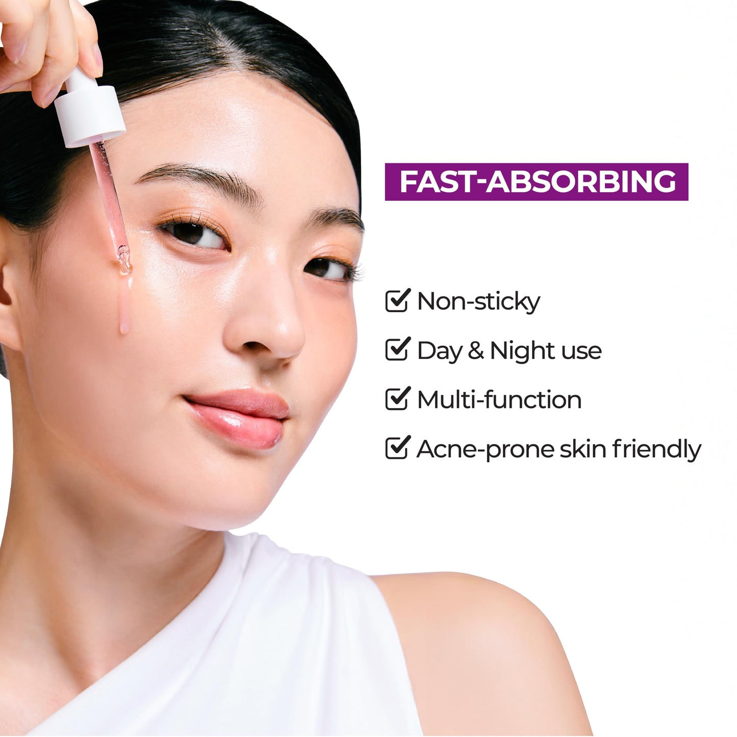 JUMISO Niacinamide 10% Hydrating Serum – No-Pilling Glass Skin Formula, TXA + Glutathione, Centella, Fragrance-Free (40ml)