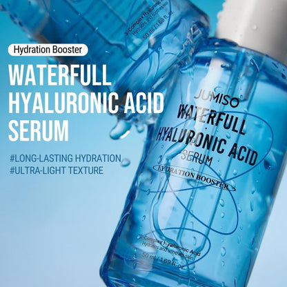 JUMISO Waterfull Hyaluronic Acid Serum – Hydrating Facial Serum for All Skin Types | Vegan, Fragrance-Free | 50 ml