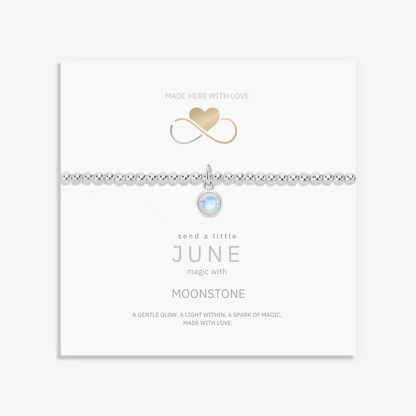 June Moonstone Birthstone Bracelet
