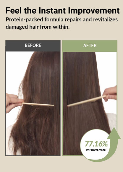 Jung Saem Mool Official Salon.ZIP Protein Recharging Shampoo – Damaged Hair Care, 14.1 oz (400 g)