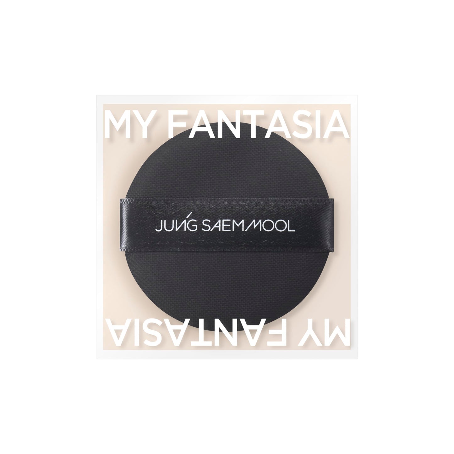 JUNG SAEM MOOL Cushion Puff Set (10p) Black — Hybrid Rubicelle Puffs for Smooth, Even Coverage