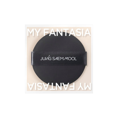 JUNG SAEM MOOL Cushion Puff Set (10p) Black — Hybrid Rubicelle Puffs for Smooth, Even Coverage