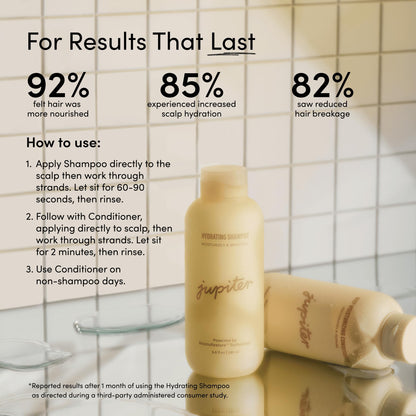 Jupiter Hydrating Shampoo & Conditioner Set – Daily Moisture, Color-Safe, Sulfate-Free (9.5 fl oz each)