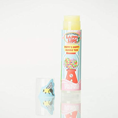 Just Bee Lappy Lips Organic Lip Balm for Kids – 4 Flavor Pack