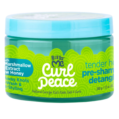 Just For Me Curl Peace Tender Head Detangling Treatment (3 Pack) – Rinses Away Knots, Pre-Wash & Post-Styling, No Parabens/Sulfates, 12 oz