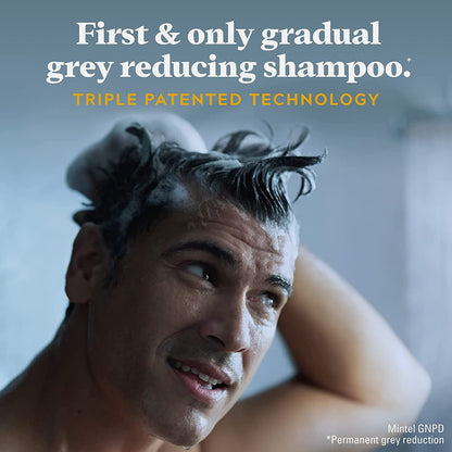Just for Men Control GX Grey-Reducing 2-in-1 Shampoo & Conditioner with Keratin – 4 Fl Oz (Packaging May Vary) - 3 Pack