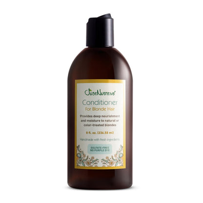 Just Nutritive Blonde Conditioner – Neutralizes Brassy Tones for Natural & Color-Treated Hair, 8 oz