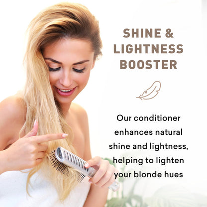 Just Nutritive Blonde Conditioner – Neutralizes Brassy Tones for Natural & Color-Treated Hair, 8 oz