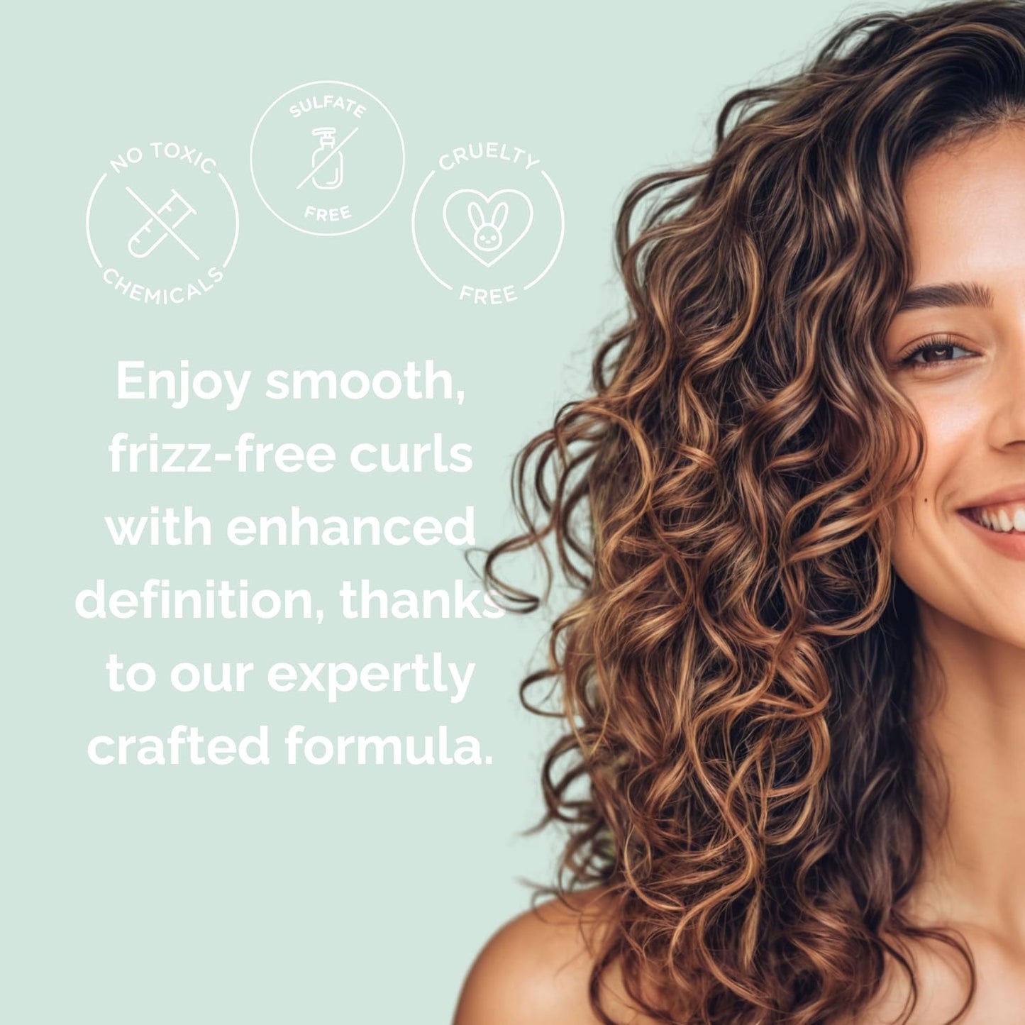 Just Nutritive Curly Hair Shampoo – Sulfate-Free Hydration, Frizz Control