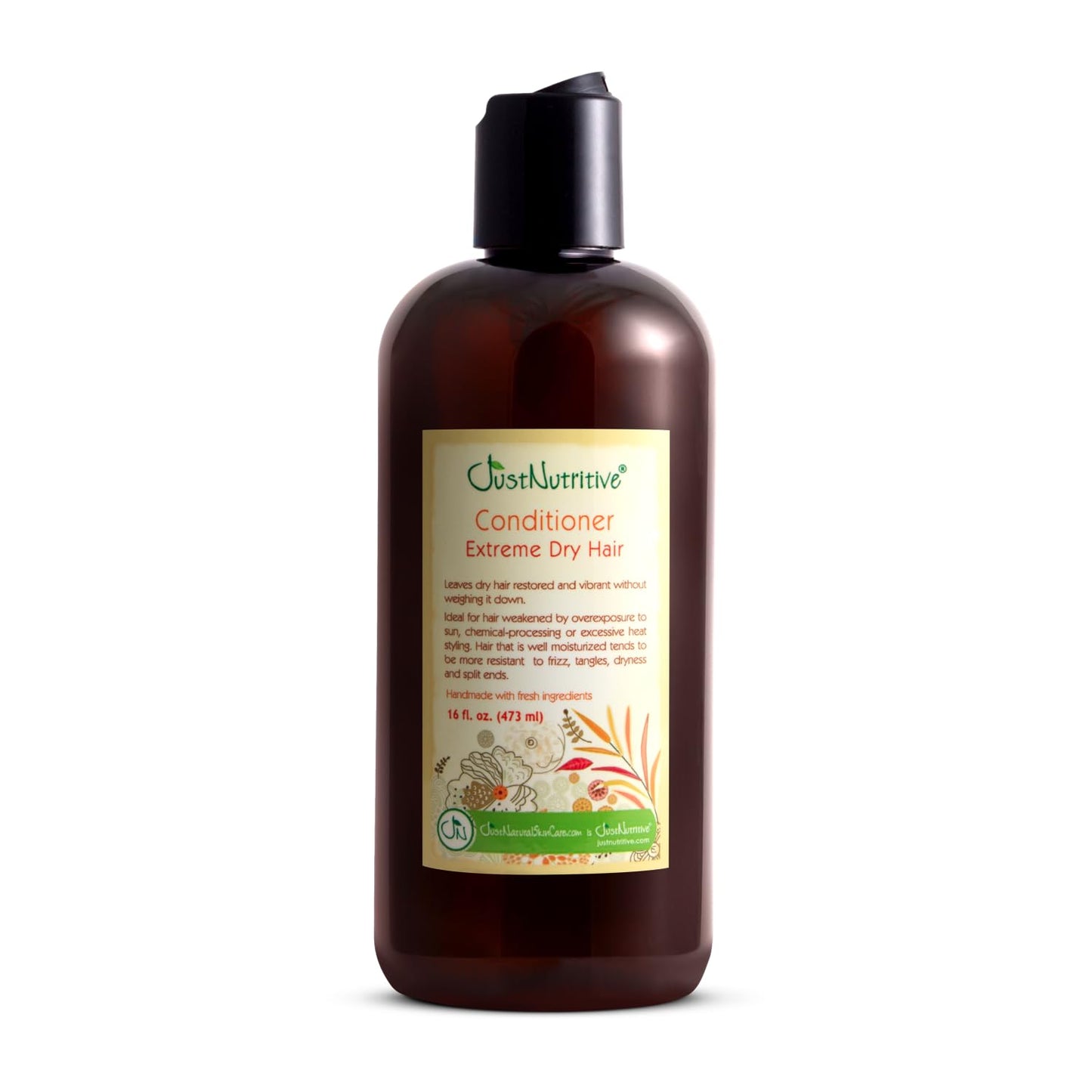 Just Nutritive Extreme Dry Hair Conditioner | Deep Hydration for Dry & Damaged Hair | 16 oz