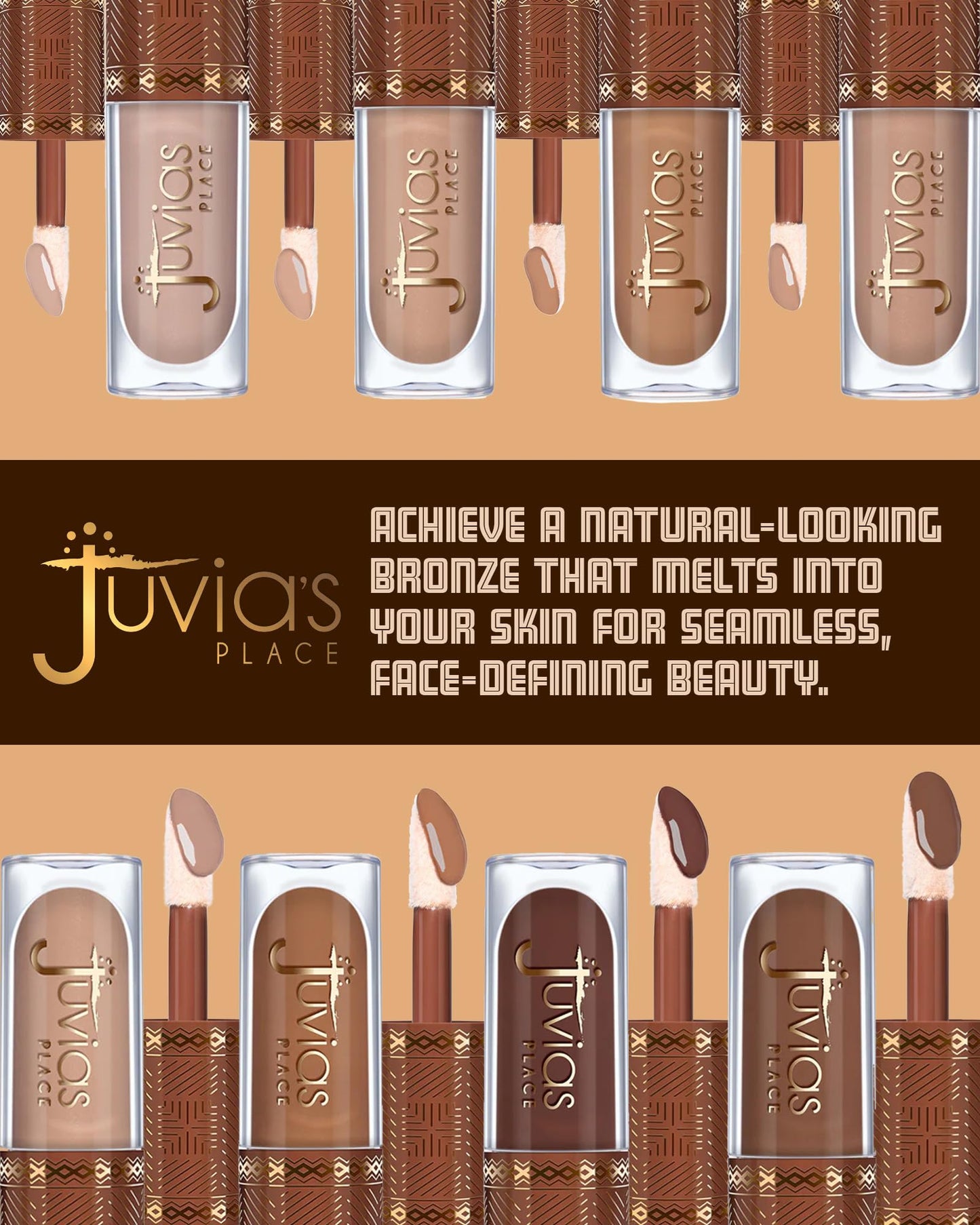Juvia's Place Bronzed Liquid Bronzer Biscotti – Buildable, Easy Blend for Natural Contour