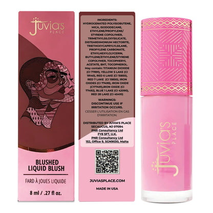 Juvia's Place Blushed Liquid Blush BlushLily – Dewy Tint for Natural or Bold Cheeks
