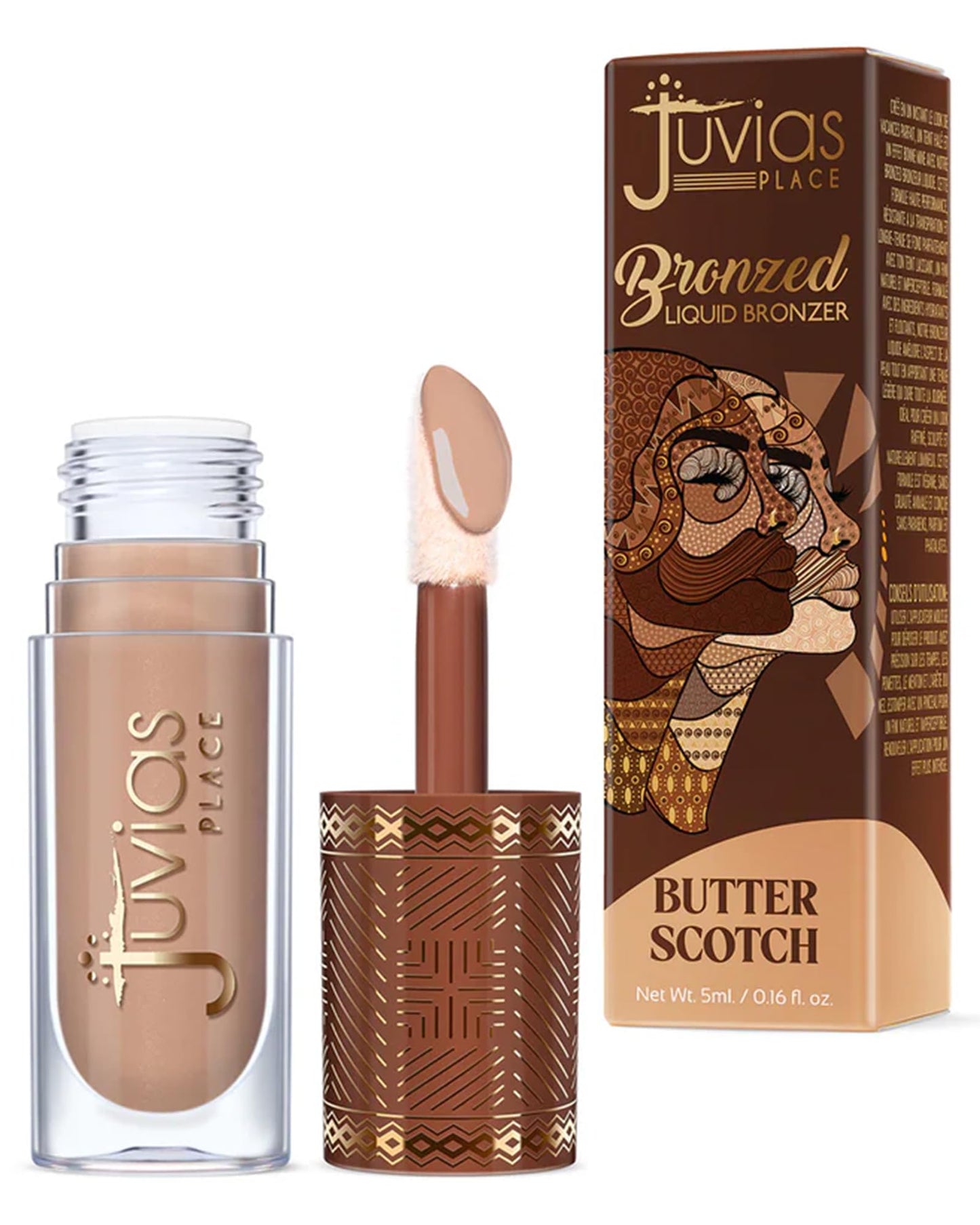 Juvia’s Place Bronzed Liquid Bronzer – Butterscotch | Buildable, Silk-Blend, Easy to Apply