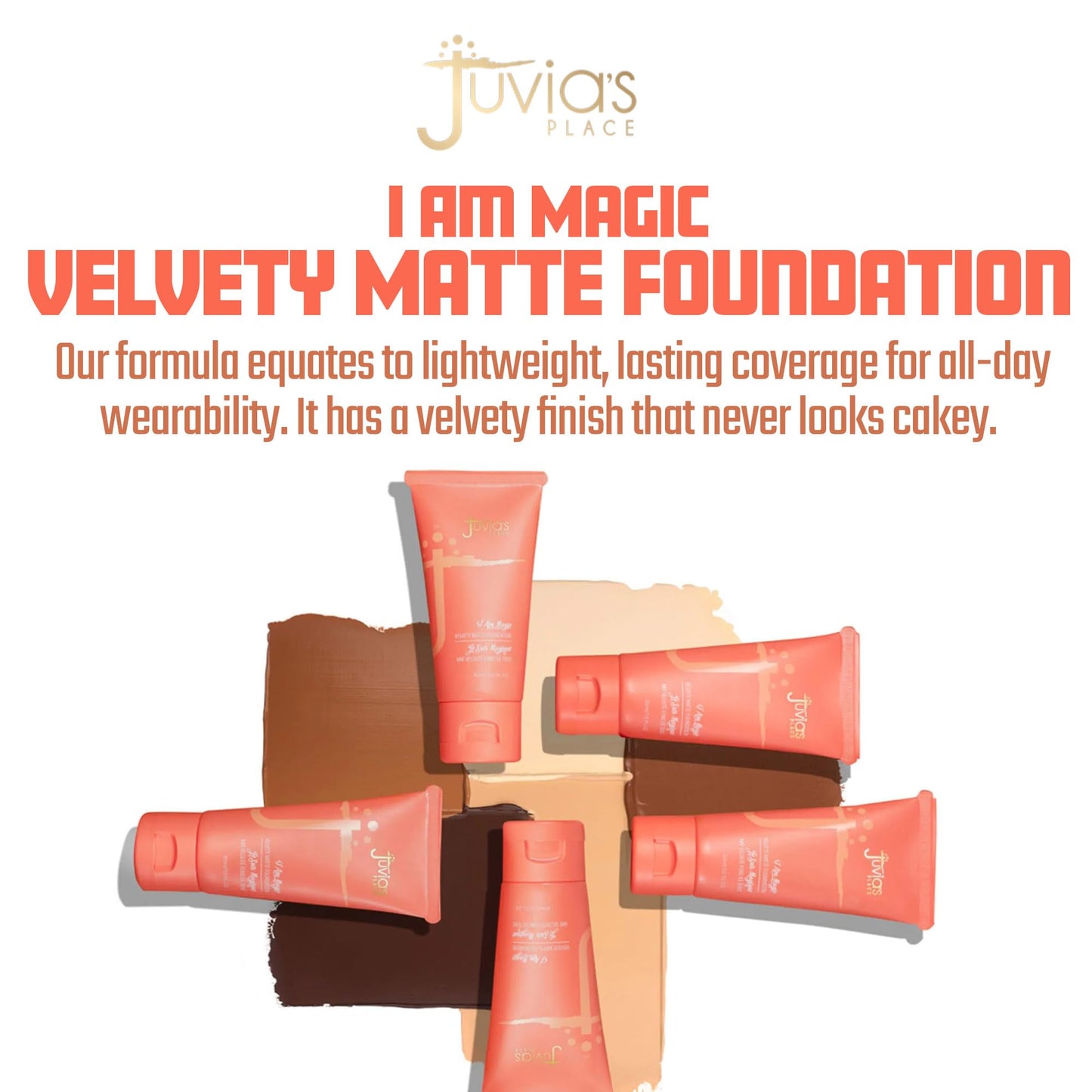 Juvia's Place I Am Magic Velvety Matte Foundation 740 Marisol – Very Light, Neutral Undertone | Full Coverage, Lightweight, Long-Wear