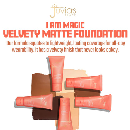Juvia's Place I Am Magic Velvety Matte Foundation 740 Marisol – Very Light, Neutral Undertone | Full Coverage, Lightweight, Long-Wear