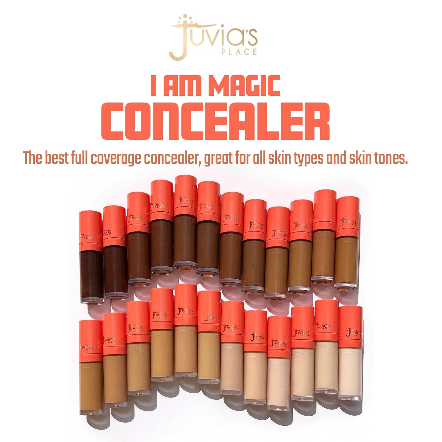 Juvia's Place I Am Magic Liquid Concealer J24 – Fairest Neutral-Cool Undertone, Hydrating, Waterproof