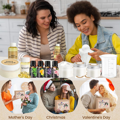 JUYRLE Hair Mask Making Kit – DIY Hair Conditioner with Shea Butter, Sweet Almond Oil & Coconut Oil
