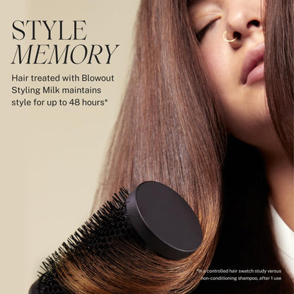 JVN Complete Blowout Styling Milk – Travel Size, Frizz Control, Heat Activated, Silicone Free