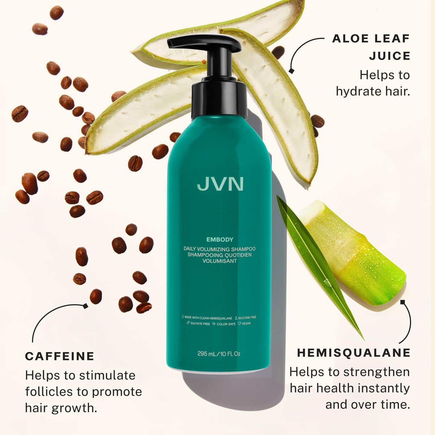 JVN Effortless Curls & Waves Set – Shampoo, Conditioner, Serum & Air Dry Cream