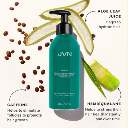 JVN Effortless Curls & Waves Set – Shampoo, Conditioner, Serum & Air Dry Cream