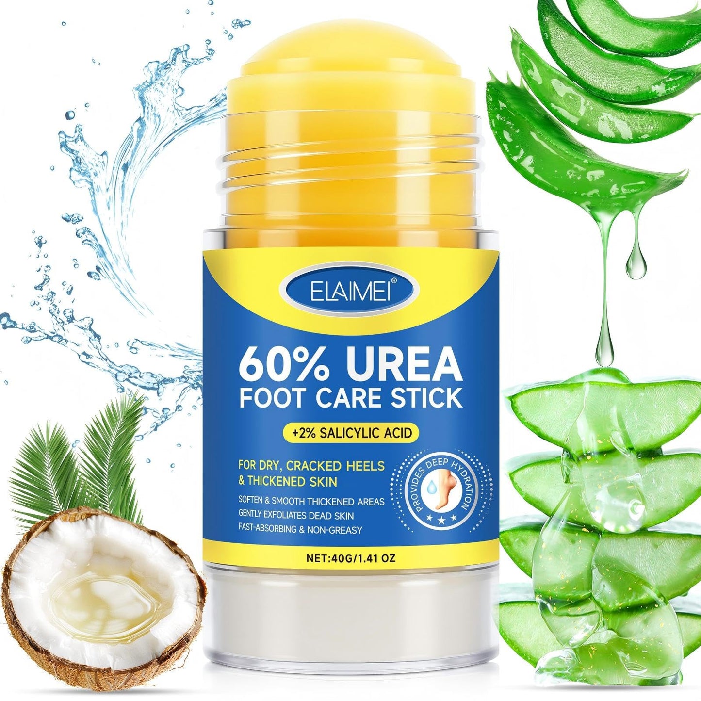JWBVCTCR Urea Foot Cream Stick 60% Urea + 2% Salicylic Acid – Deep Hydration, Fast Absorption