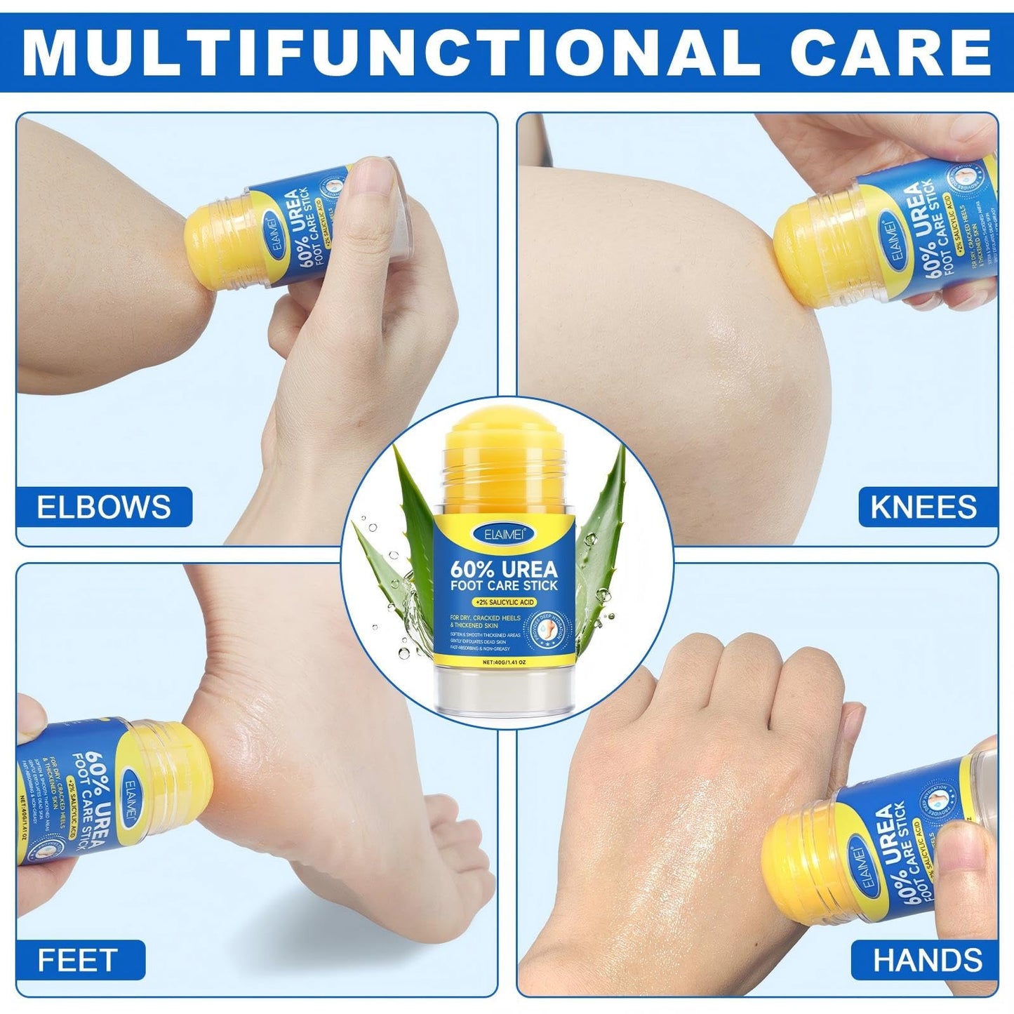 JWBVCTCR Urea Foot Cream Stick 60% Urea + 2% Salicylic Acid – Deep Hydration, Fast Absorption