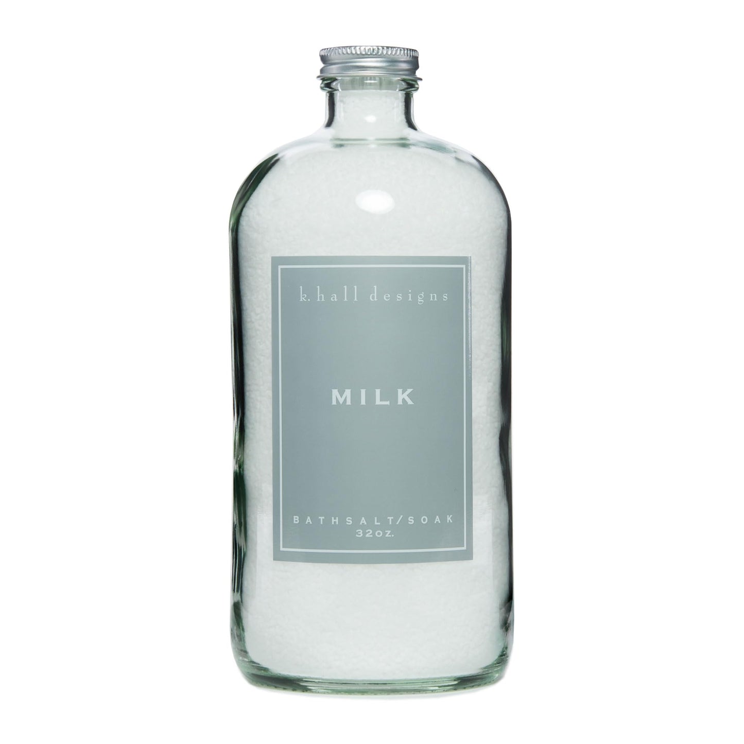 K. Hall Designs Milk Bath Salt Soak with Vitamin E – Creamy Coconut & Vanilla (32 oz)