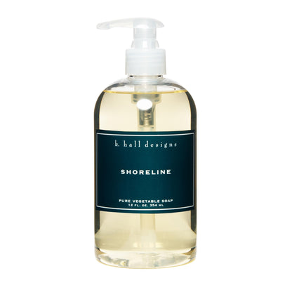 K. Hall Designs Shoreline Hand Soap – Ocean-Inspired, Plant-Based, 12 fl oz