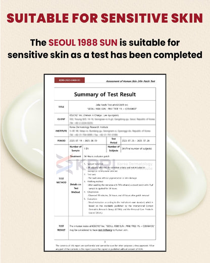 K-SECRET SEOUL 1988 Sun Pine Tree + Ceramide, 50ml | Hydrating Skincare
