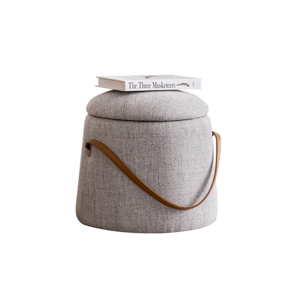 K52 Grey Kid Footstool