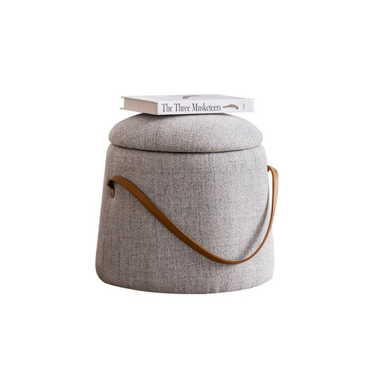 K52 Grey Kid Footstool