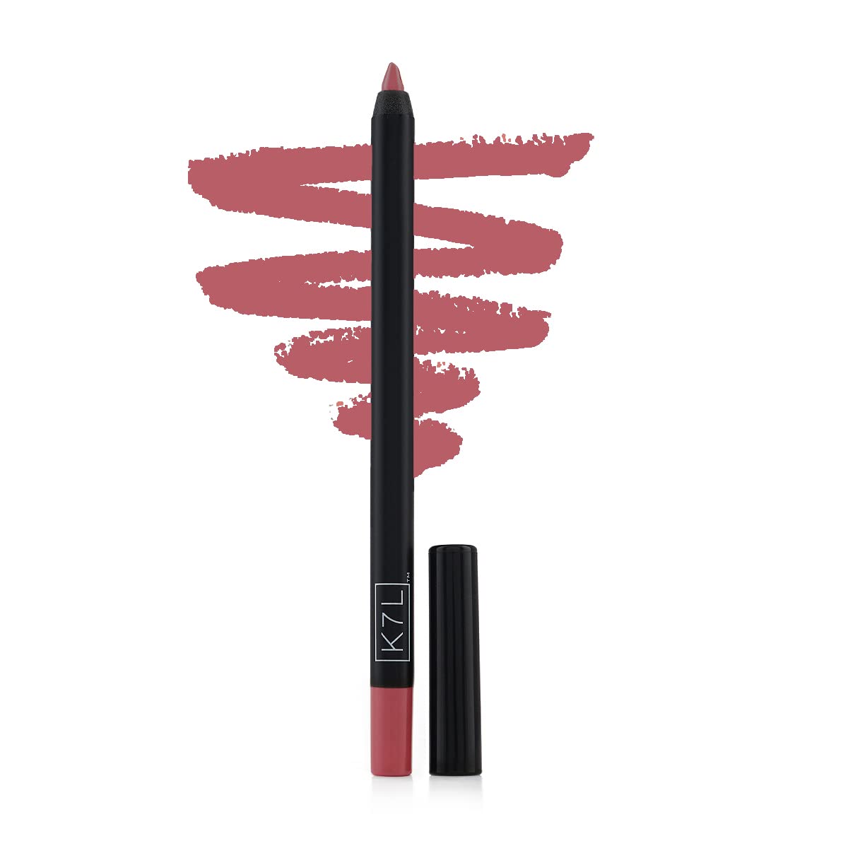 K7L Dark Pink Lip Crayon (Vegan) – Long-Lasting, Waterproof Lip Liner in Buff