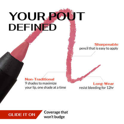 K7L Light Pink Lip Crayon (Vegan) – Waterproof & Smudge-Proof Rose