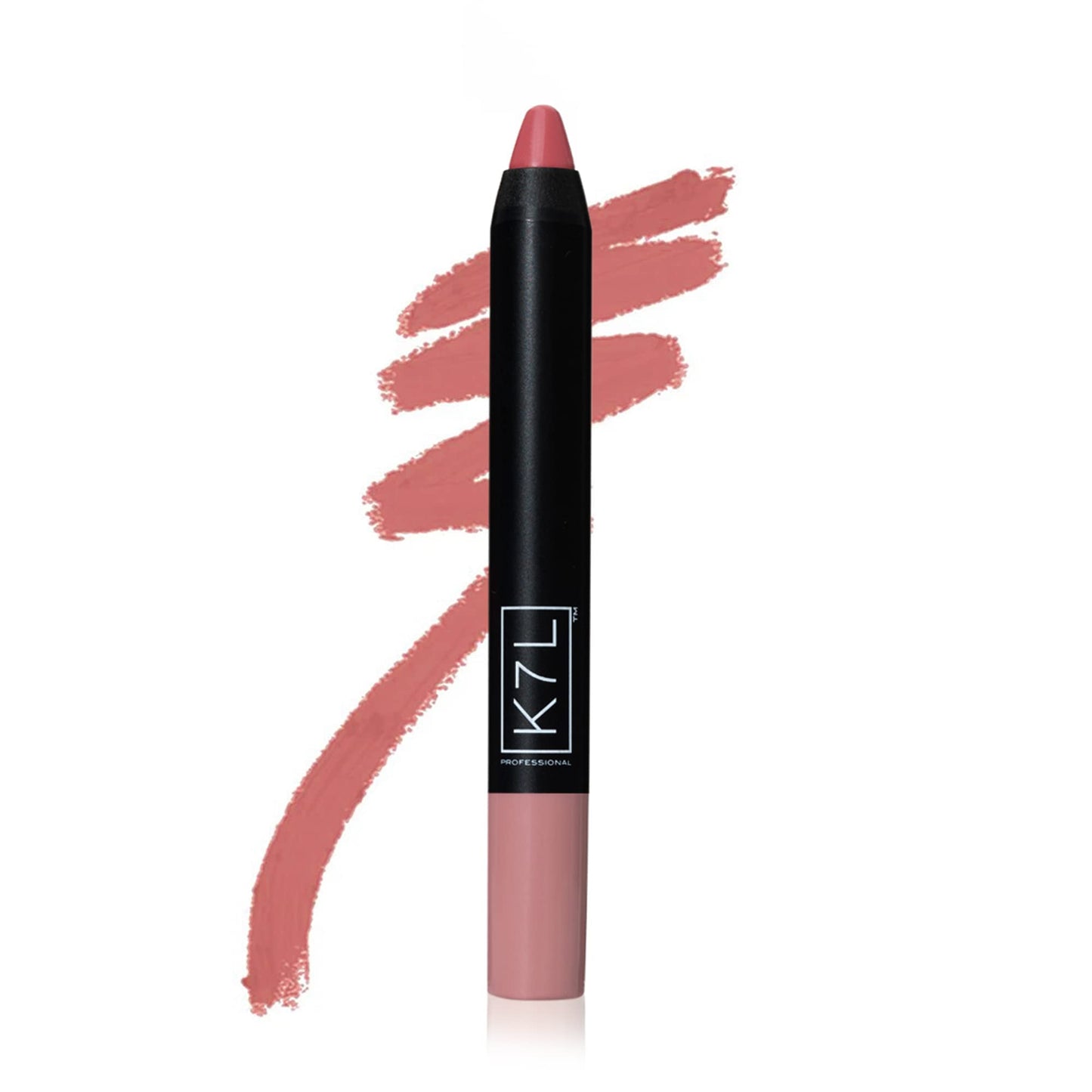 K7L Nude Pink Lipstick Crayon – Matte, One-Swipe Coverage (Tip Toe)