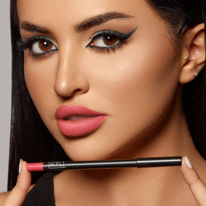 K7L Pink Lip Crayon (Vegan) — Waterproof & Smudge-Proof Lip Liner