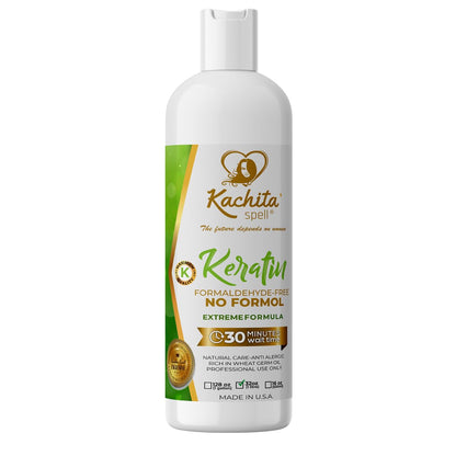 Kachita Spell Keratin Treatment – Formaldehyde-Free, Made in USA, 32 fl oz