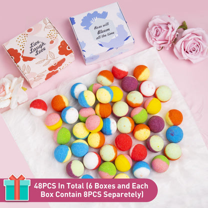 Kainga Recka 48 Natural & Organic Bath Bombs — Relaxation Gift Set
