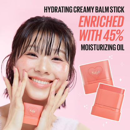 KAJA Cheek & Lip Dewy Bar 06 Grapefruit Gelato – Creamy Multistick with 45% Moisturizing Oil