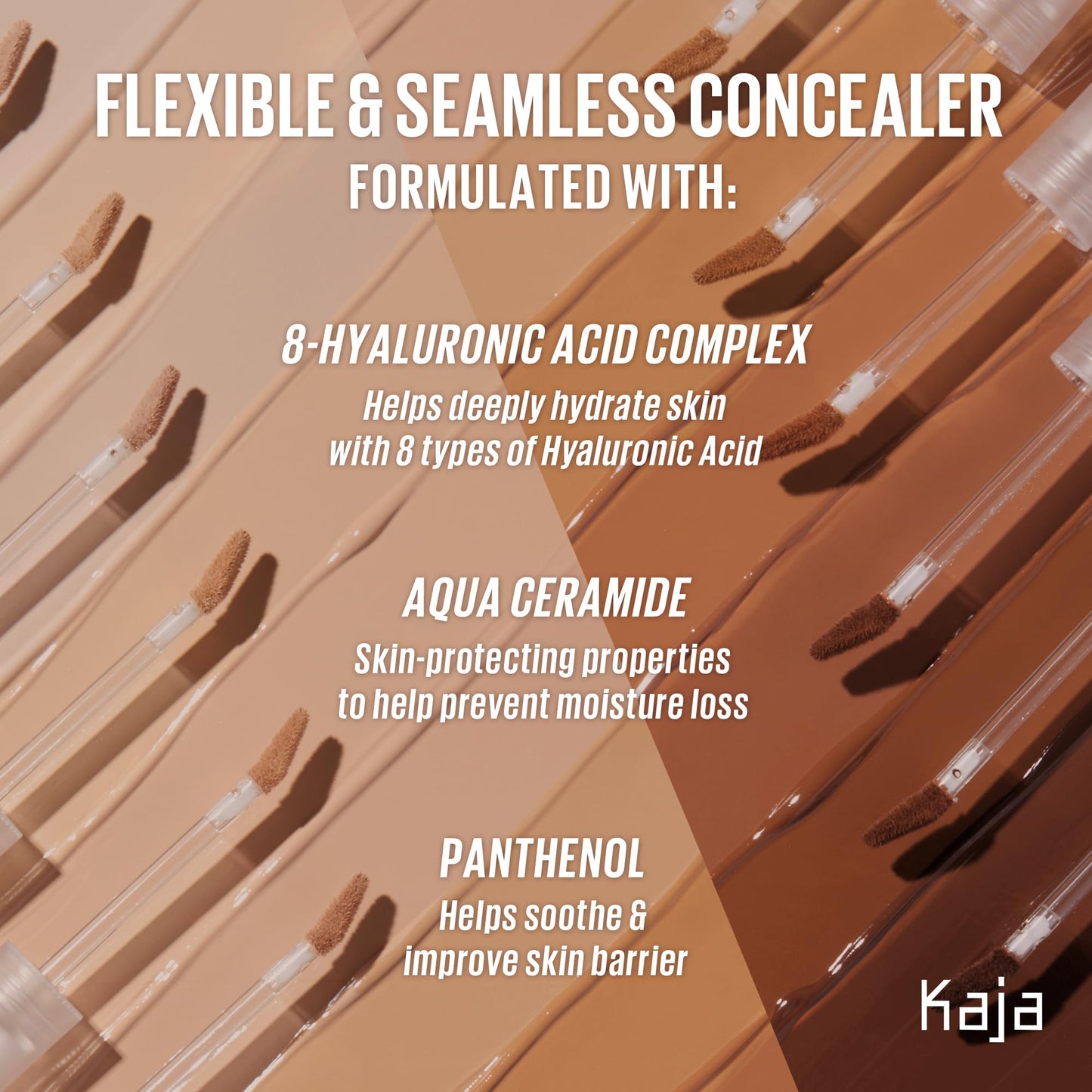 KAJA Don't Settle Concealer 04 Waffles – Hydrating, Buildable, Lightweight Coverage
