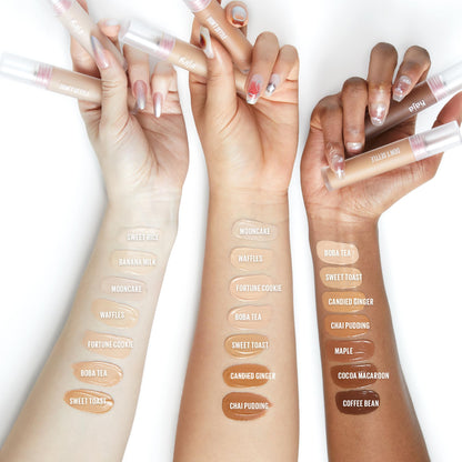 KAJA Don't Settle Concealer Banana Milk 02 – Hydrating, Buildable, Lightweight Under-Eye Coverage (0.21 oz)