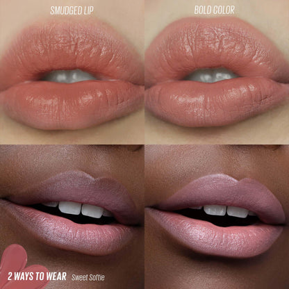 KAJA Lip Mousse Love Swipe 02 Sweet Softie — Velvet Finish, Buildable Color, Raspberry Seed Oil + Vitamin E, 0.22 oz