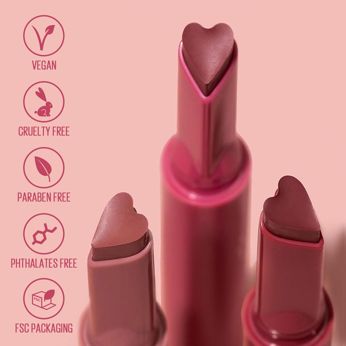 KAJA Heart Melter Lip Gloss - High Shine Nude Pink 05 Hunny Bun (0.04 oz)