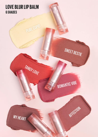 KAJA Love Blur Lip Balm 05 My Heart – Semi-Matte Daily Color Lip Balm with Shea Butter & Avocado Oil