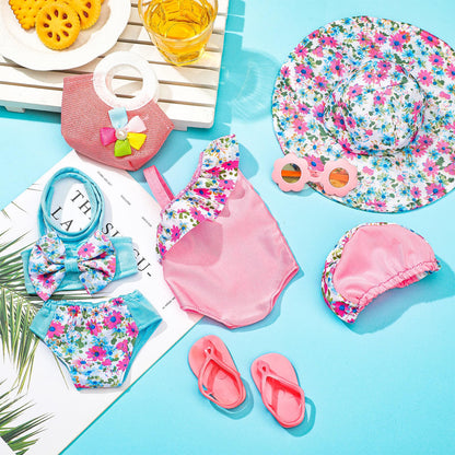 Kajaia 8-Piece Doll Clothes Set for 18-Inch Dolls – Summer Outfits & Accessories