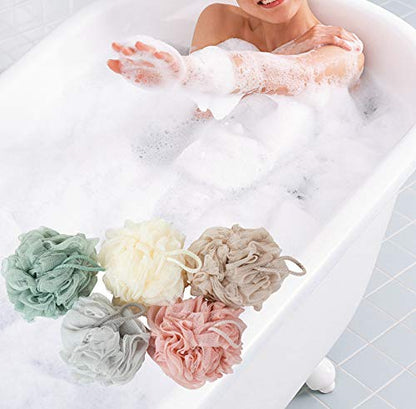 KAKOOI Bath Sponges – Exfoliating Body Loofahs Set (3 Pack) – Soft, Durable, Large Size