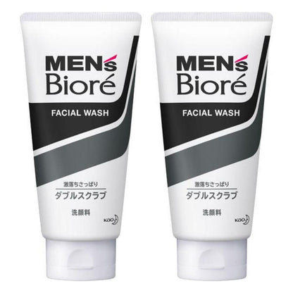 Kao Biore Mens Double Scrub Wash 2-Pack – Deep Clean & Refresh