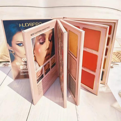K'APEINE Foldable 5-in-1 Makeup Palette | Contour, Blush, Highlighter & Eyeshadow | Travel-Ready