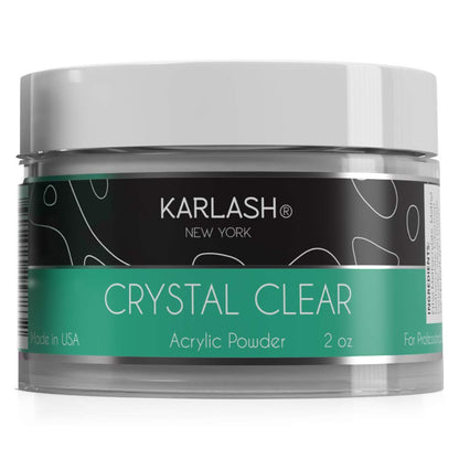 Karlash Professional Acrylic Powder Crystal Clear 2 oz + Acrylic Liquid Monomer 4 oz – MMA-Free, Ultra Shine