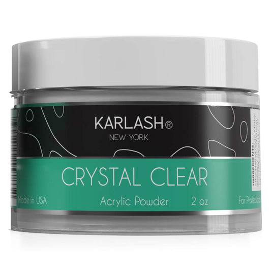 Karlash Professional Acrylic Powder Crystal Clear 2 oz + Acrylic Liquid Monomer 4 oz – MMA-Free, Ultra Shine